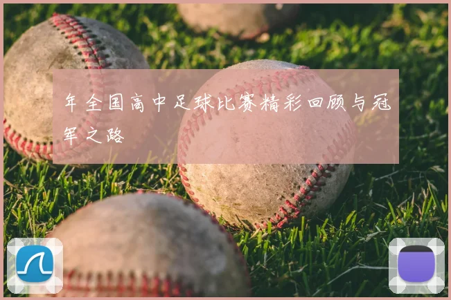 年全国高中足球比赛精彩回顾与冠军之路